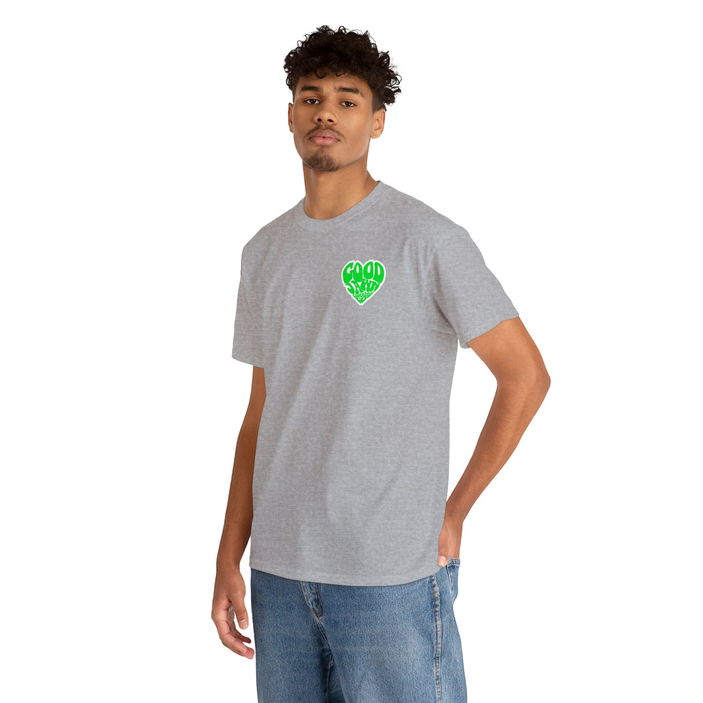 GOOD Heart TEE (Neon Green)