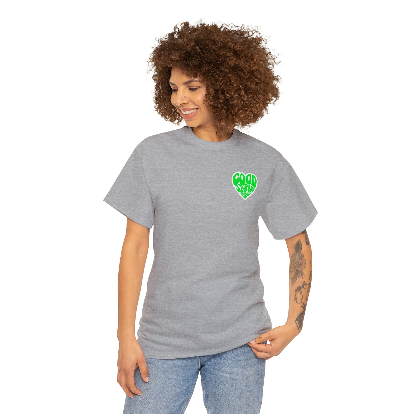 GOOD Heart TEE (Neon Green)