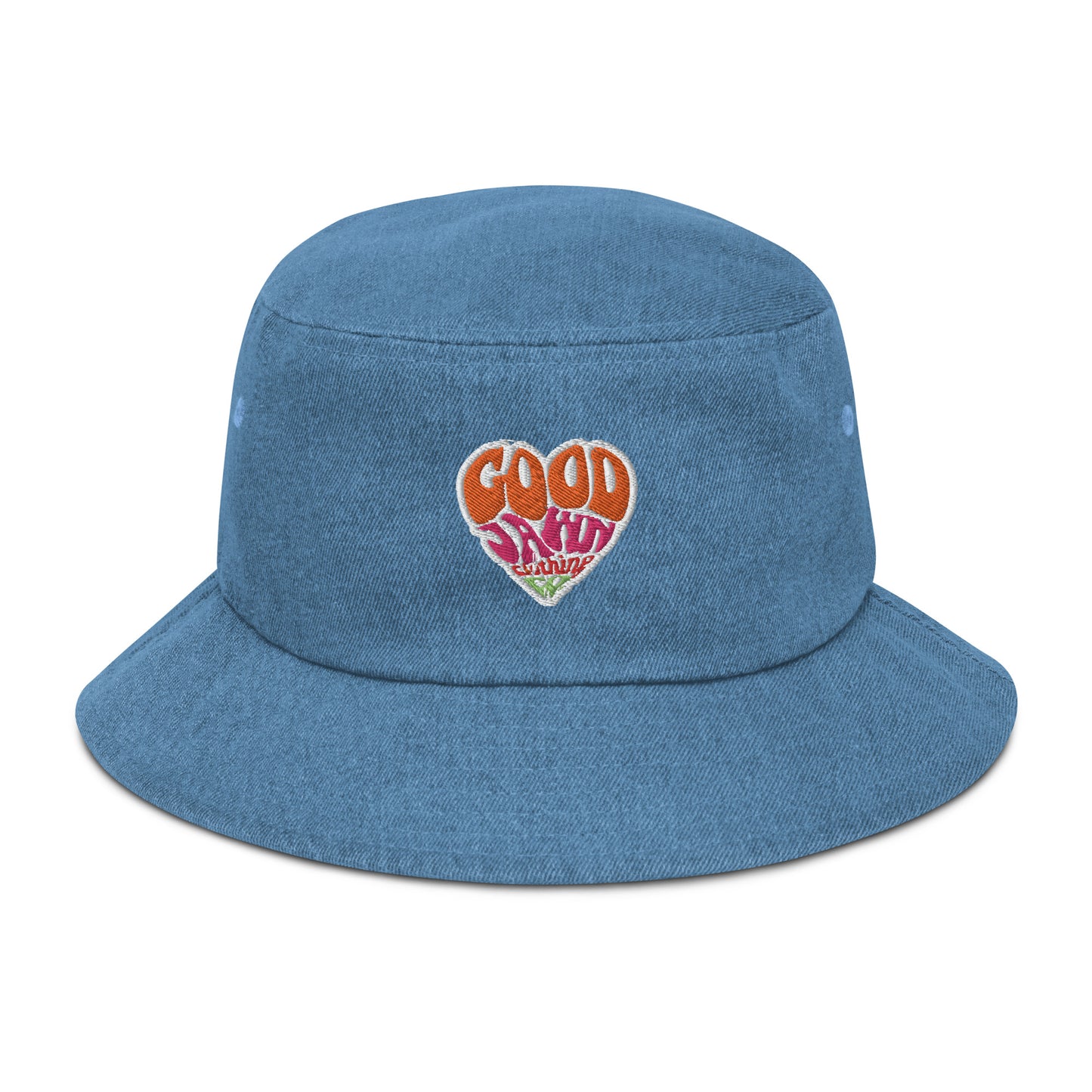GOOD Heart Denim bucket hat