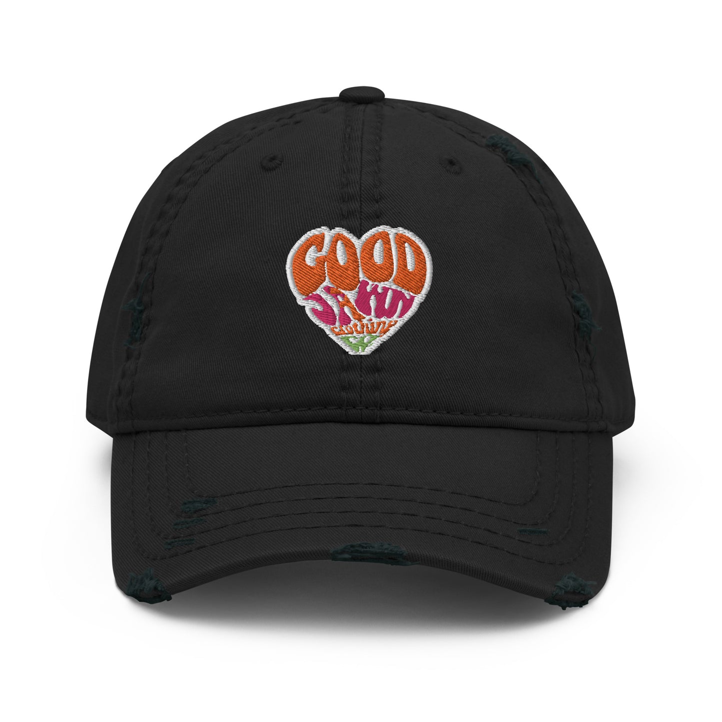 GOOD Heart Distressed Dad Hat