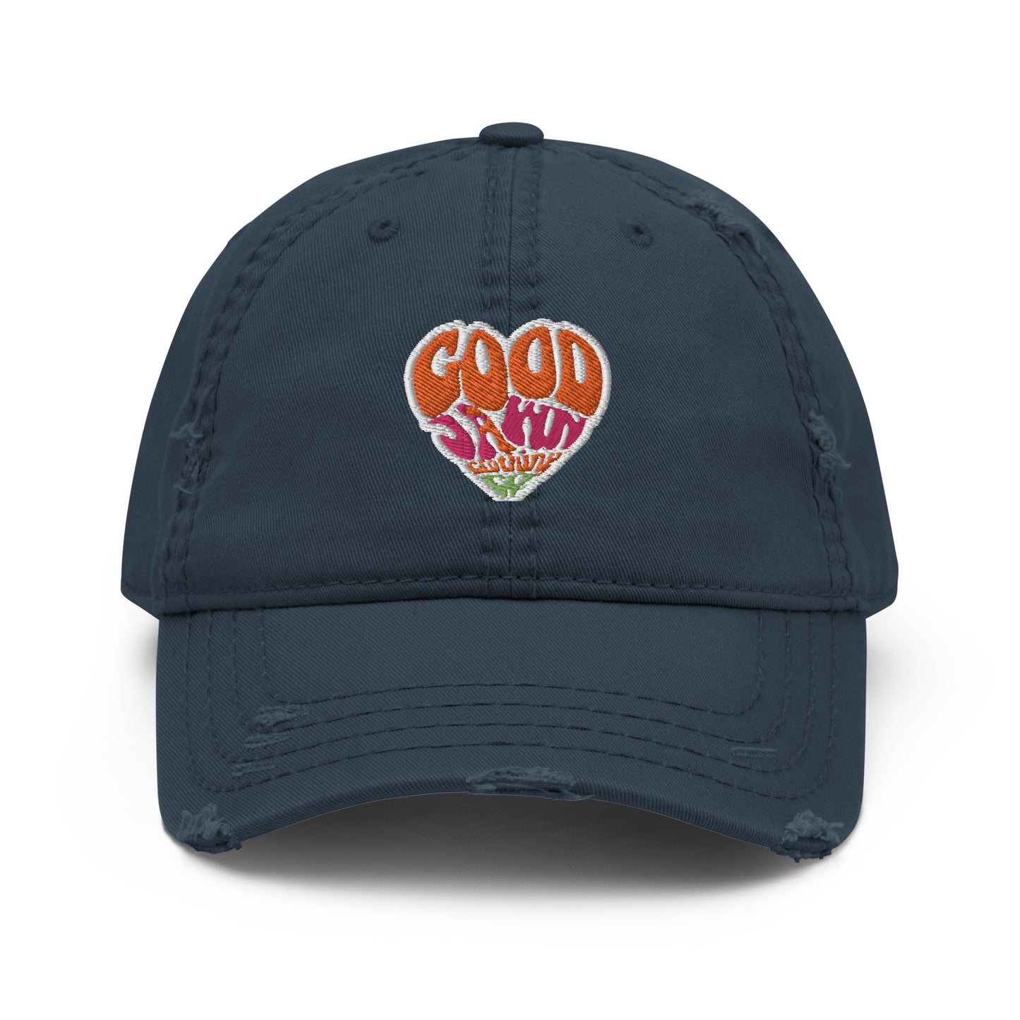 GOOD Heart Distressed Dad Hat