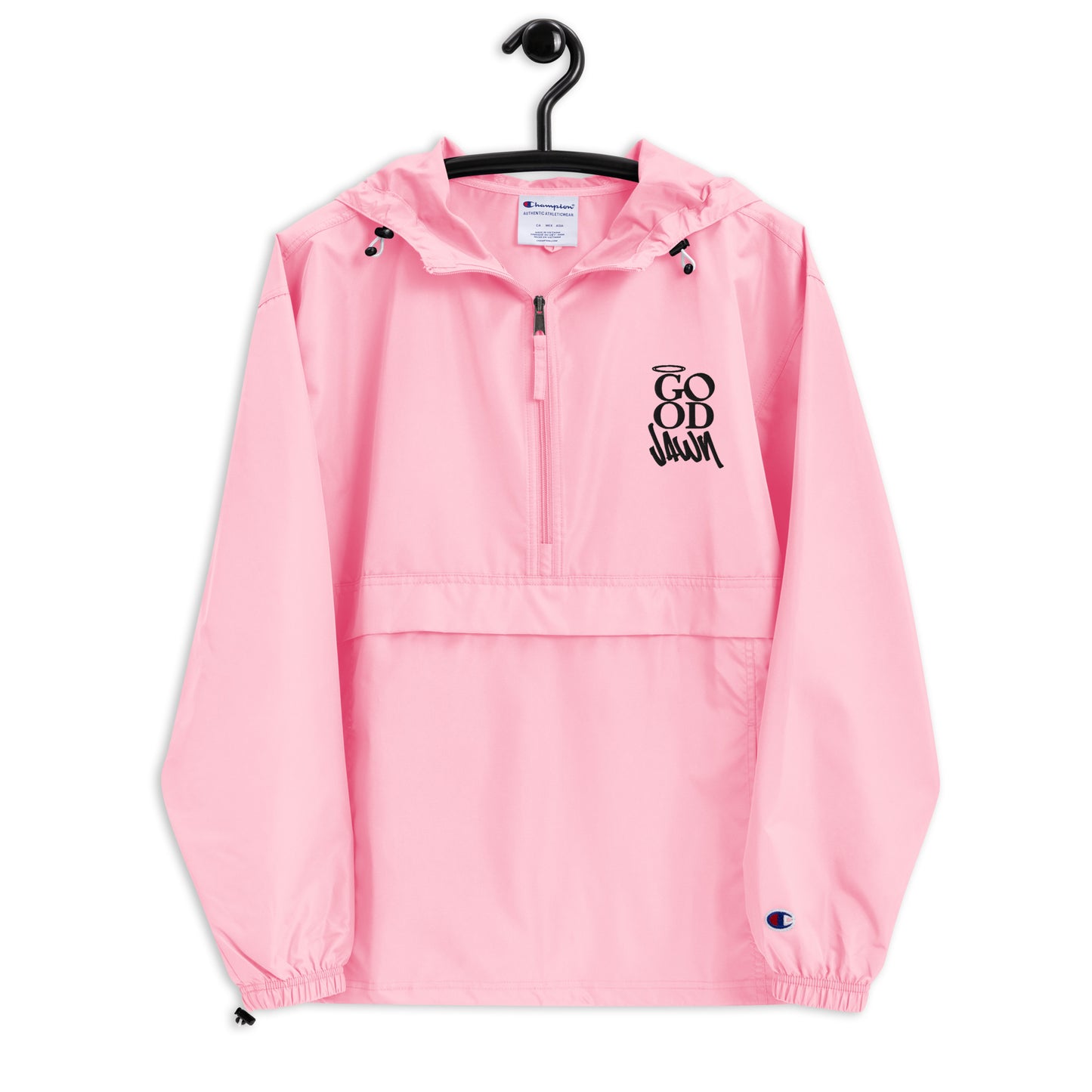 "Good Jawn" Black Logo Windbreaker