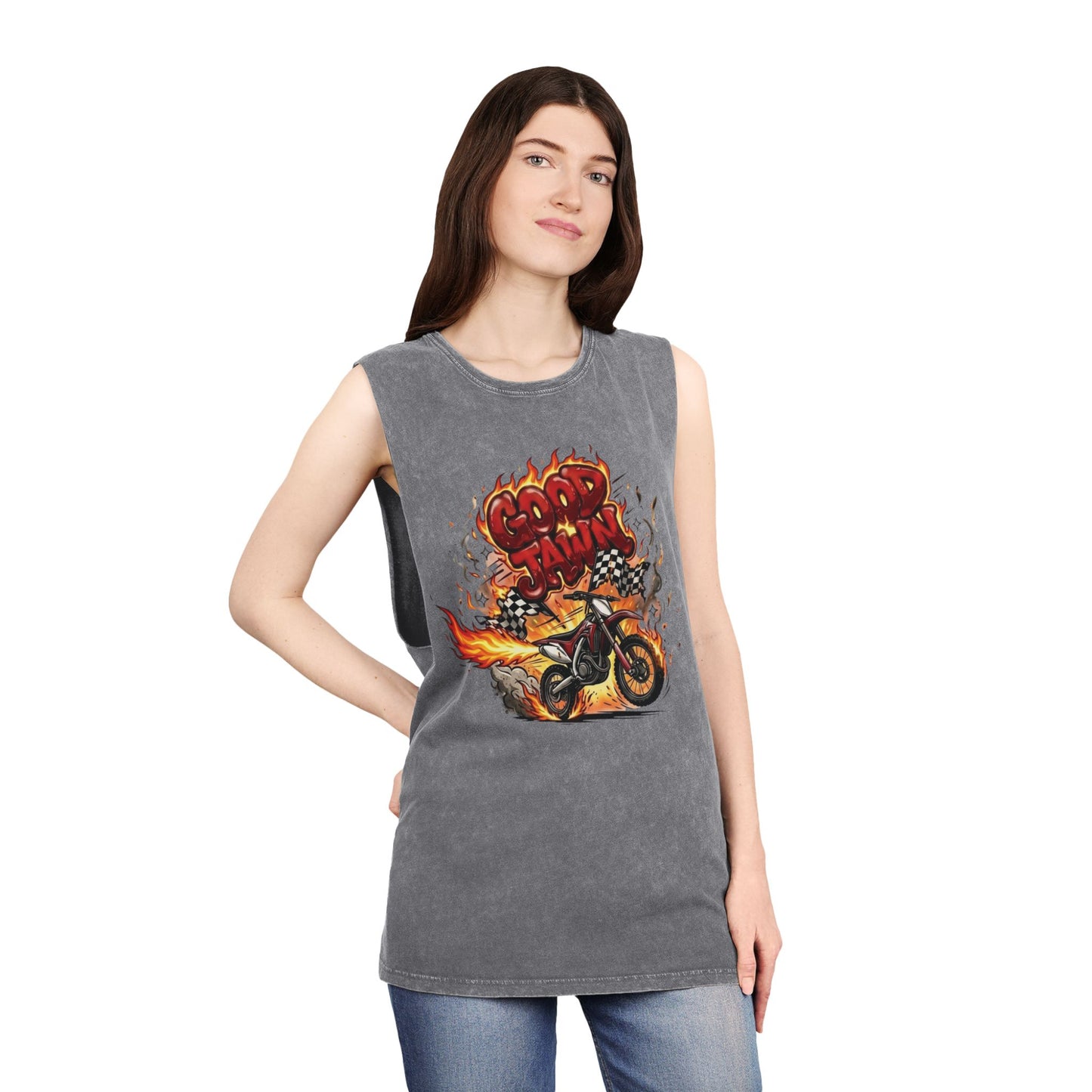 GJ Full Throttle Stonewash Tank Top