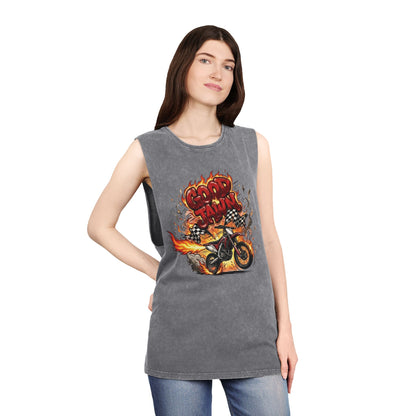 GJ Full Throttle Stonewash Tank Top
