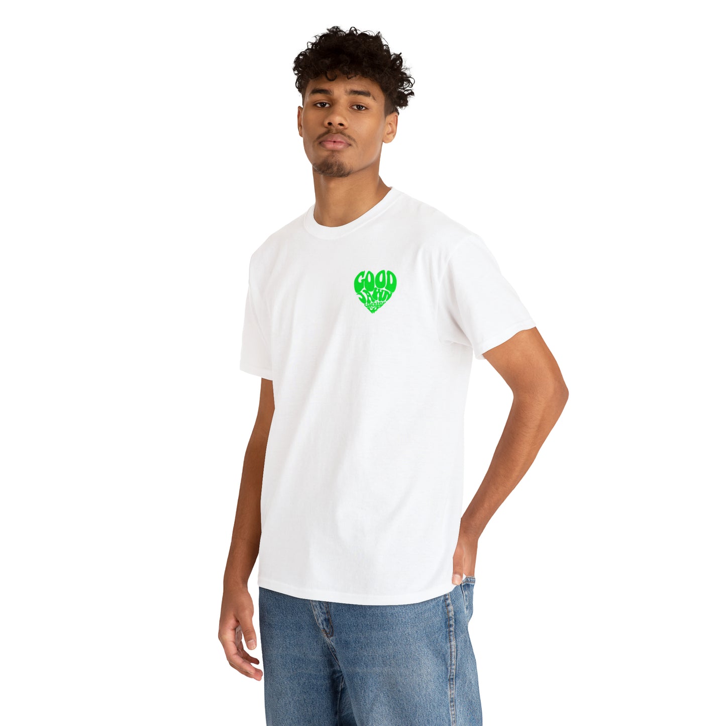 GOOD Heart TEE (Neon Green)