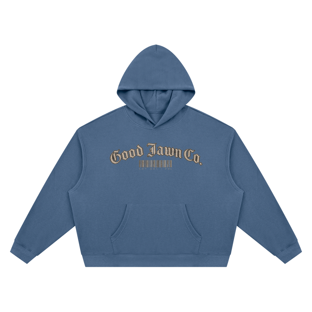 GJ "Barcode" Waffle Hoodie