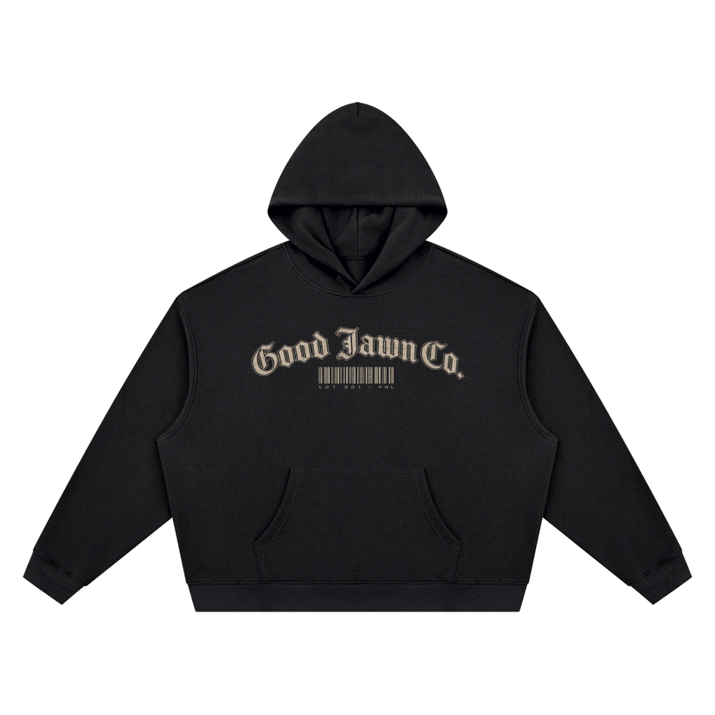 GJ "Barcode" Waffle Hoodie