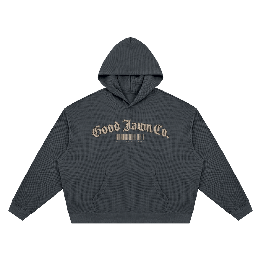 GJ "Barcode" Waffle Hoodie