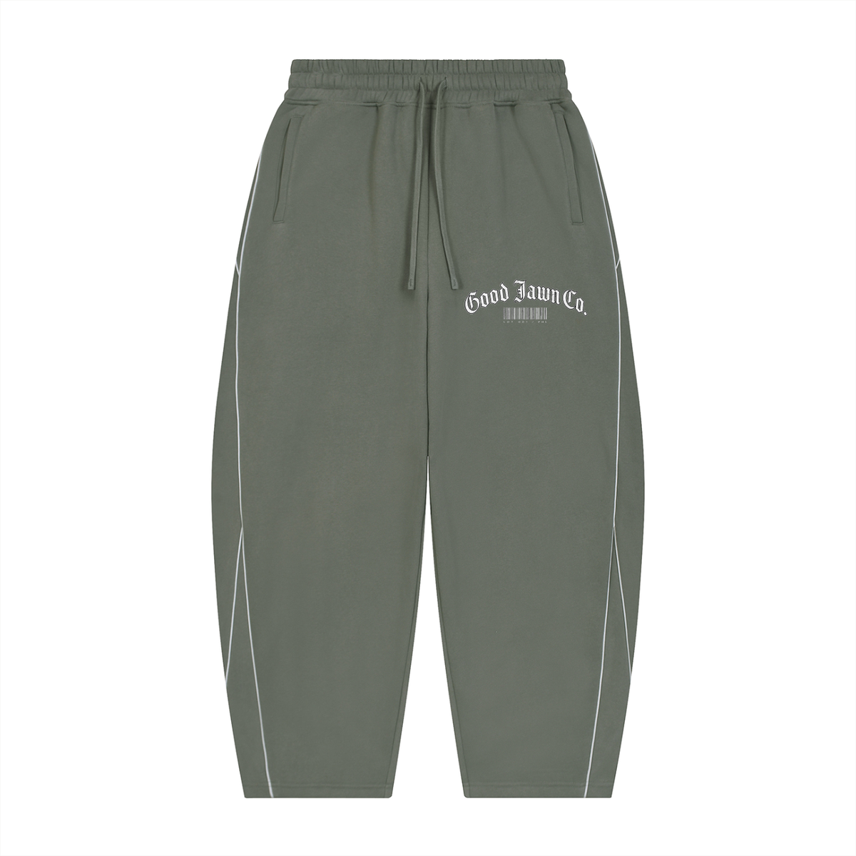 GJ Barcode Barrel Leg Sweatpants