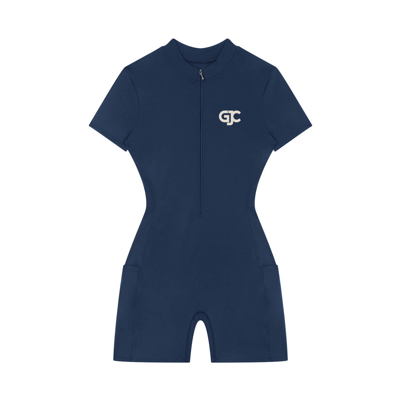 GJC Quarter-Zip Short Sleeve Romper