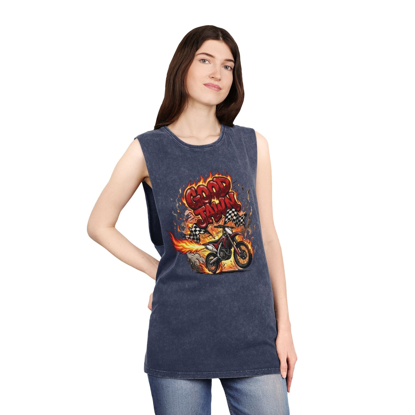 GJ Full Throttle Stonewash Tank Top