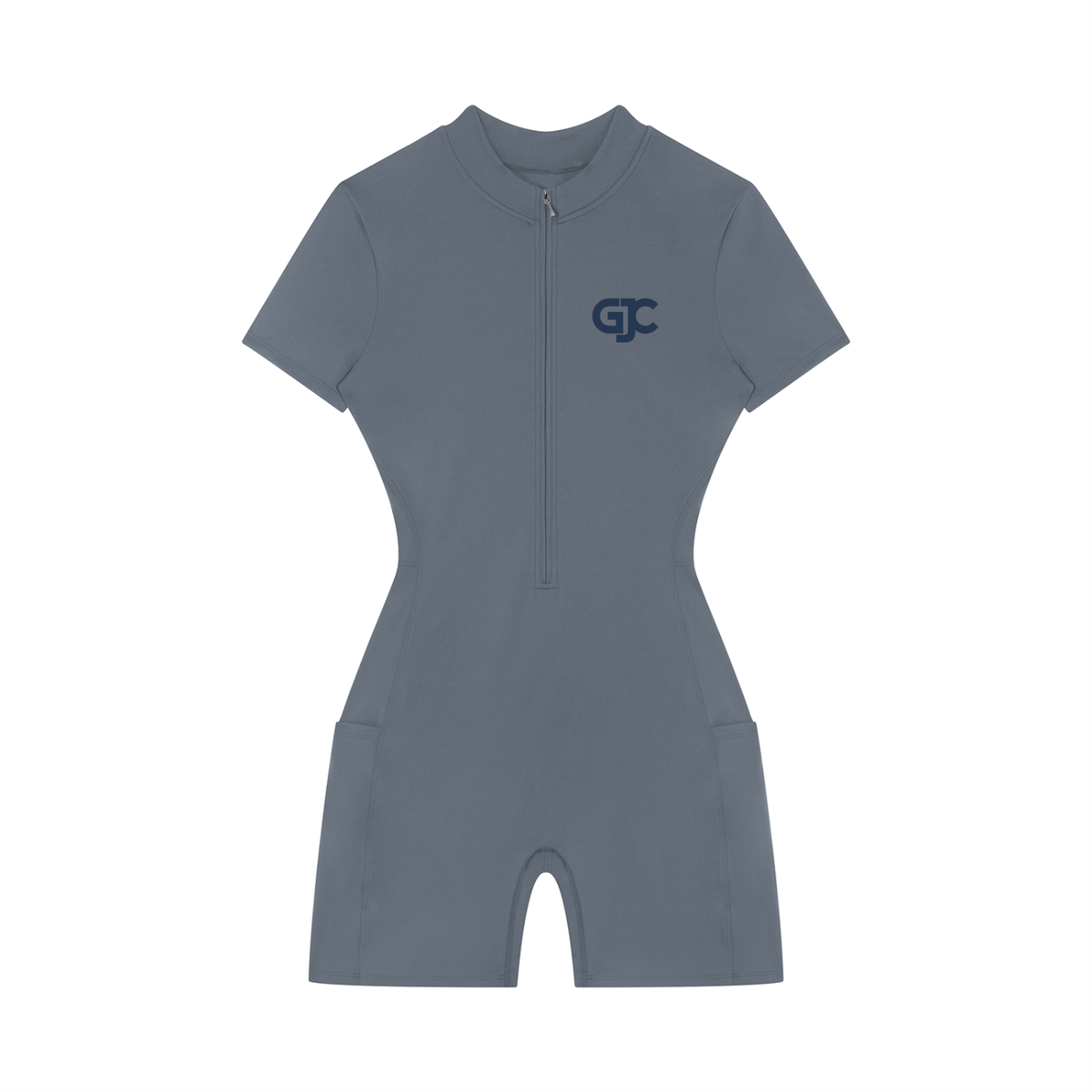 GJC Quarter-Zip Short Sleeve Romper