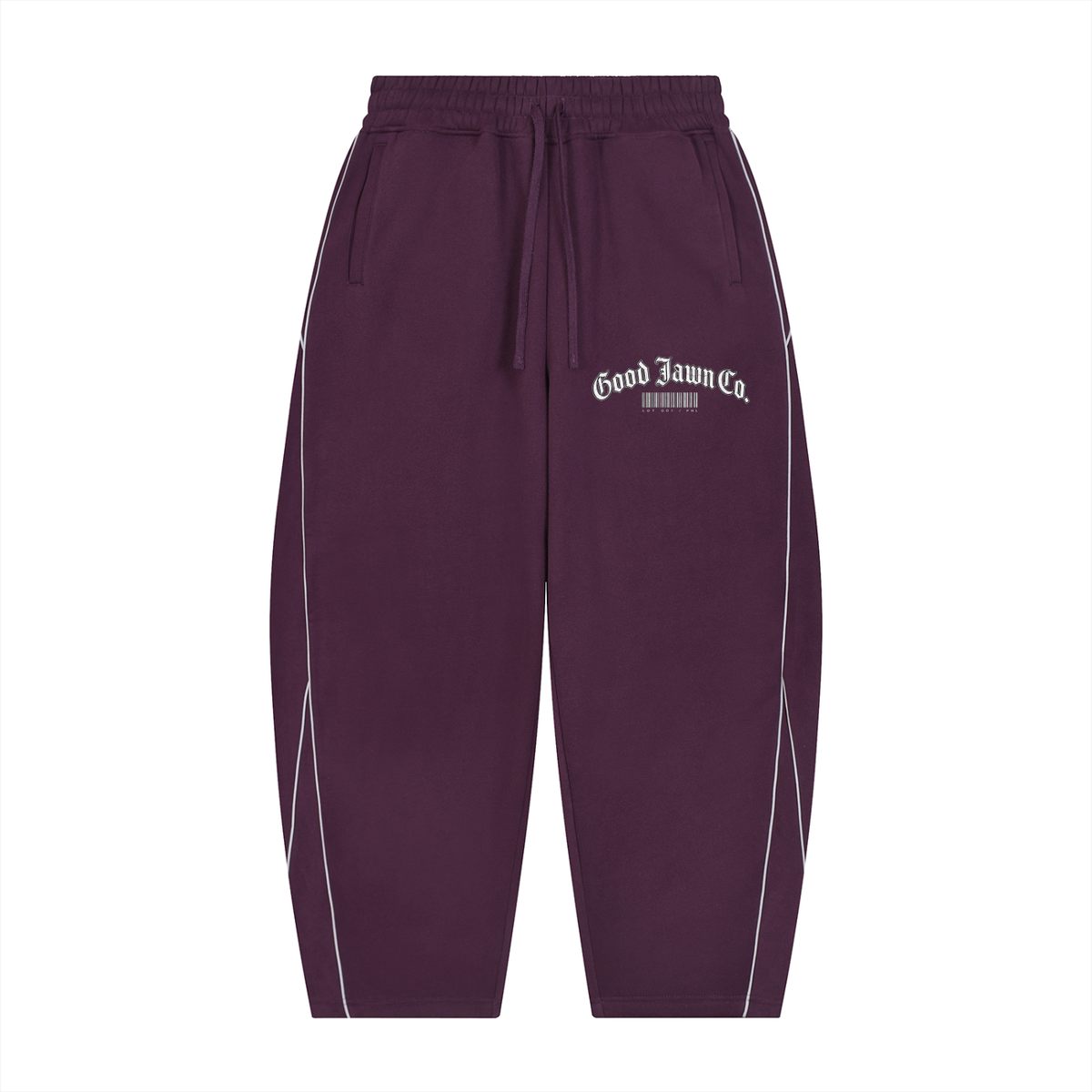 GJ Barcode Barrel Leg Sweatpants