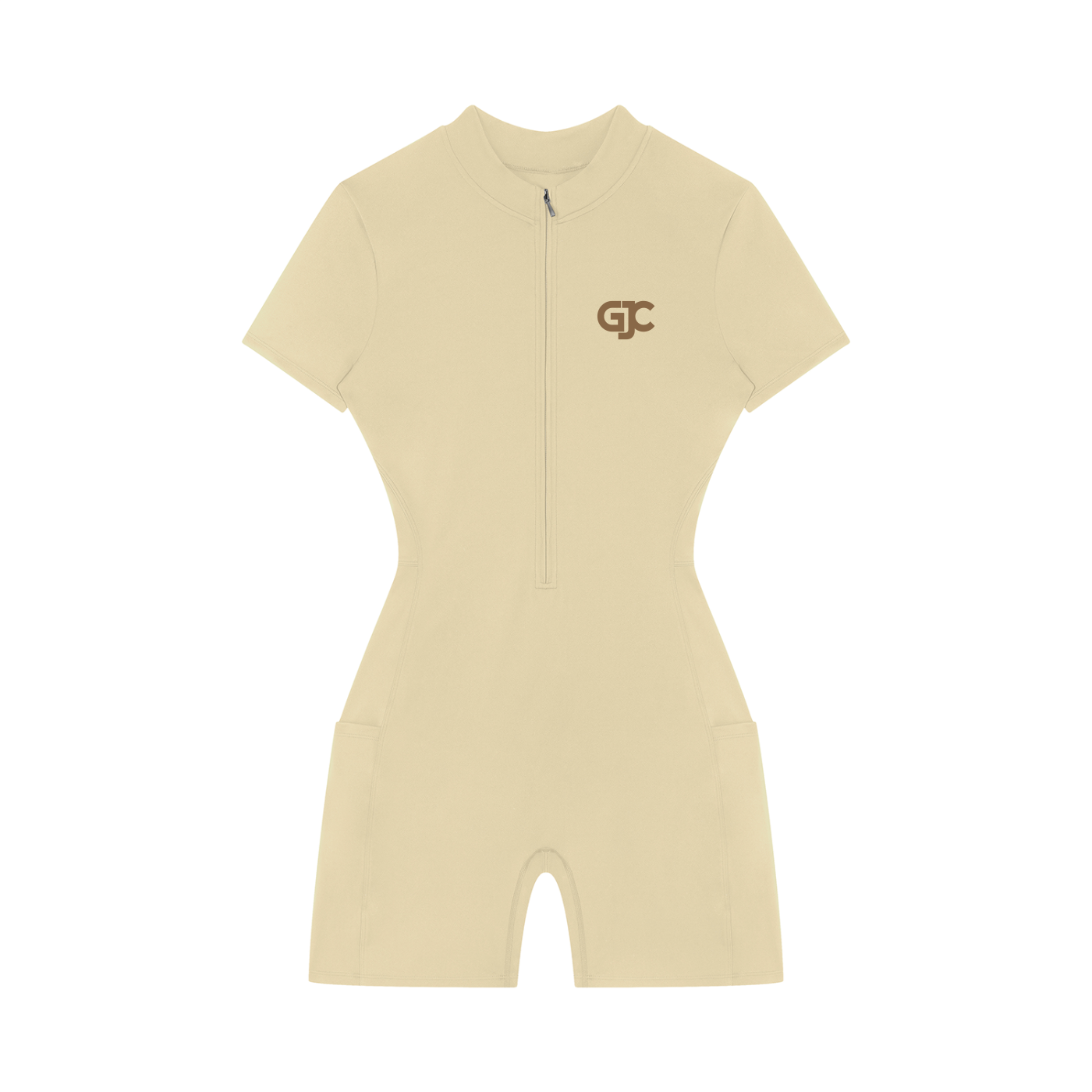 GJC Quarter-Zip Short Sleeve Romper