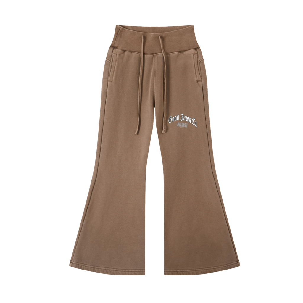 GJ Vintage Washed Flared Fleece Sweatpants