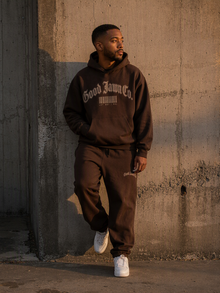 GJ "Barcode" Waffle Hoodie
