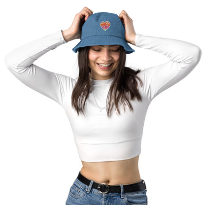 GOOD Heart Denim bucket hat