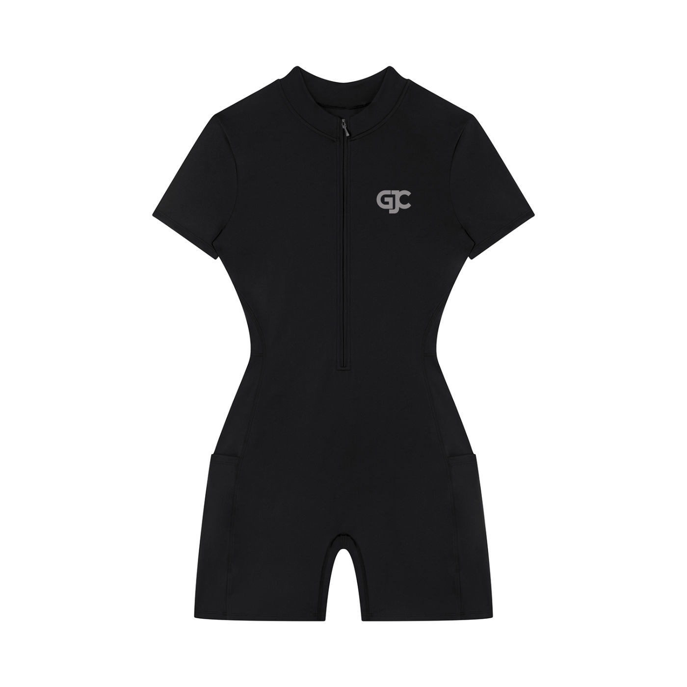 GJC Quarter-Zip Short Sleeve Romper