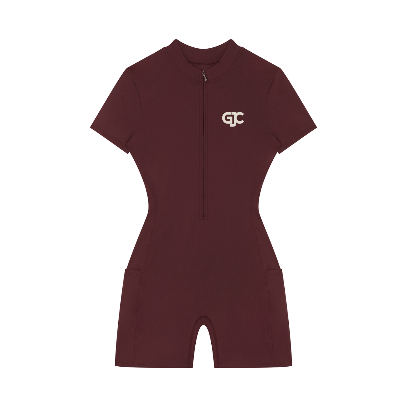 GJC Quarter-Zip Short Sleeve Romper