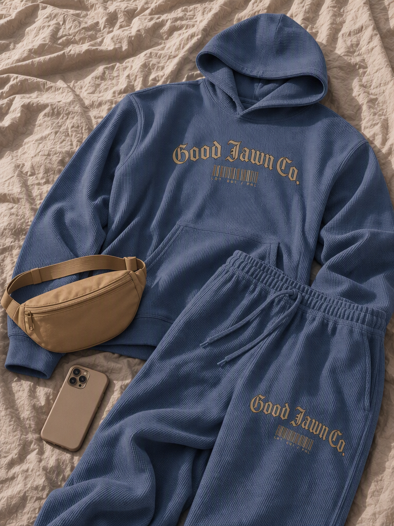 GJ "Barcode" Waffle Hoodie