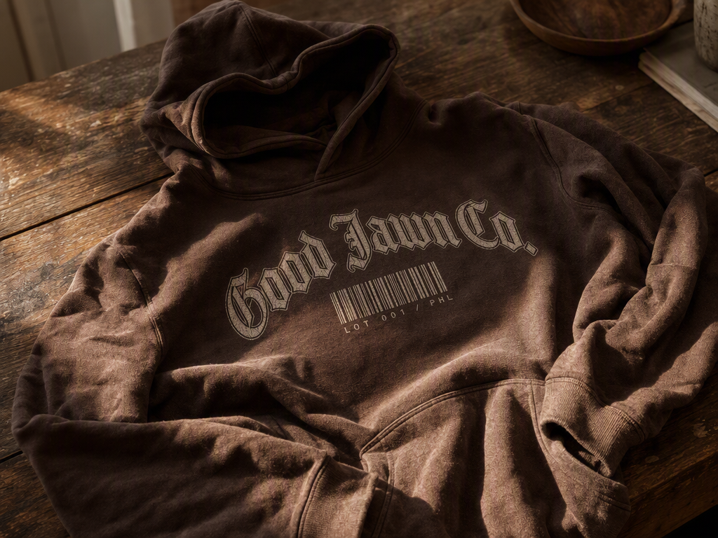 GJ "Barcode" Waffle Hoodie