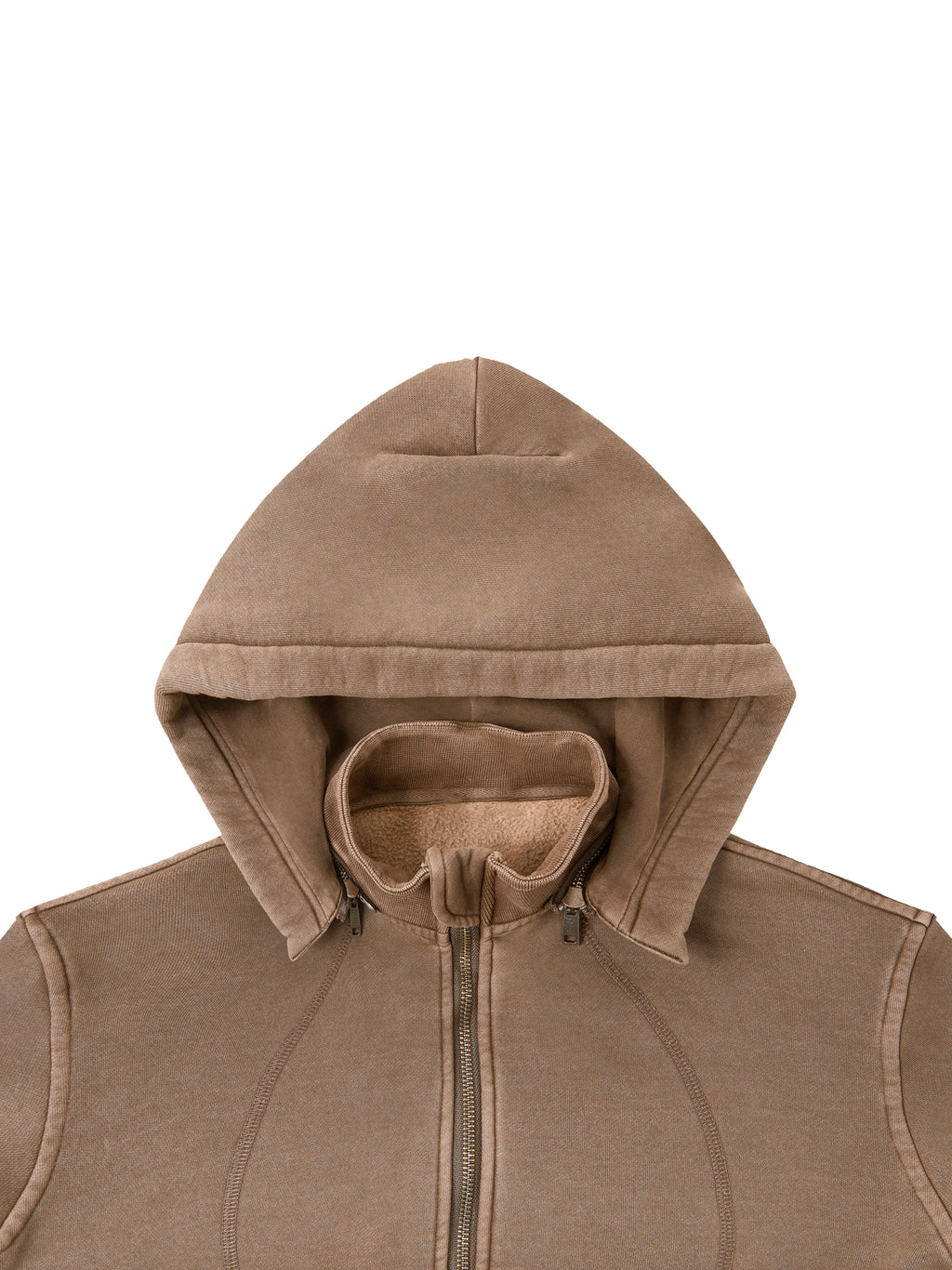 GJ Vintage Washed Cropped Fleece Hoodie