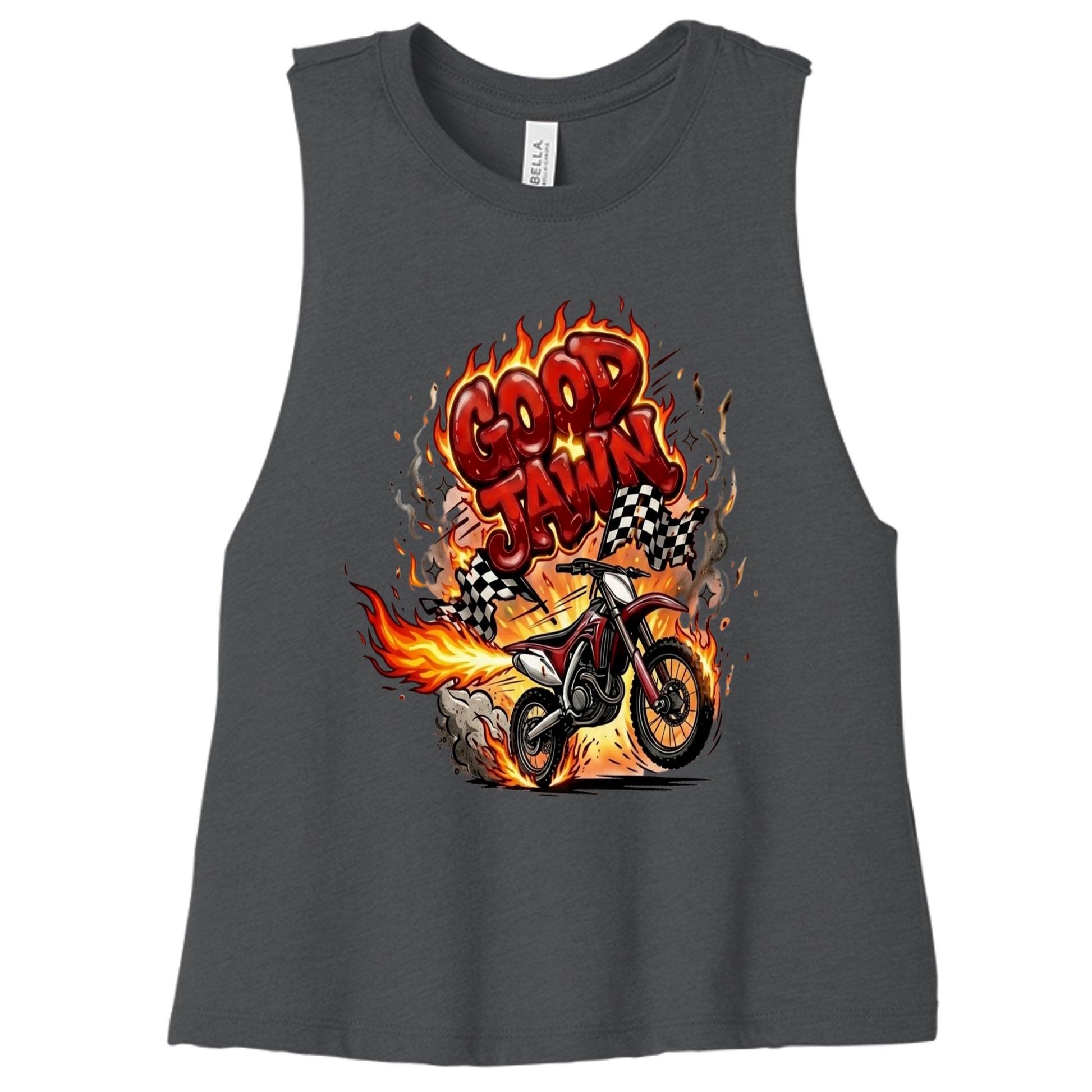 DARK GRY HEATHER - 6682 - FRONT