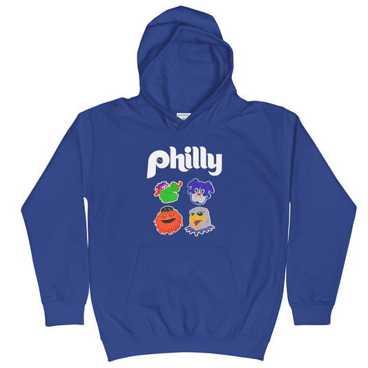 Philly Mascots Kids Hoodie